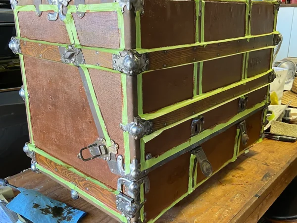Traveling chest of drawers overseas trunk Before (cir.1890's)