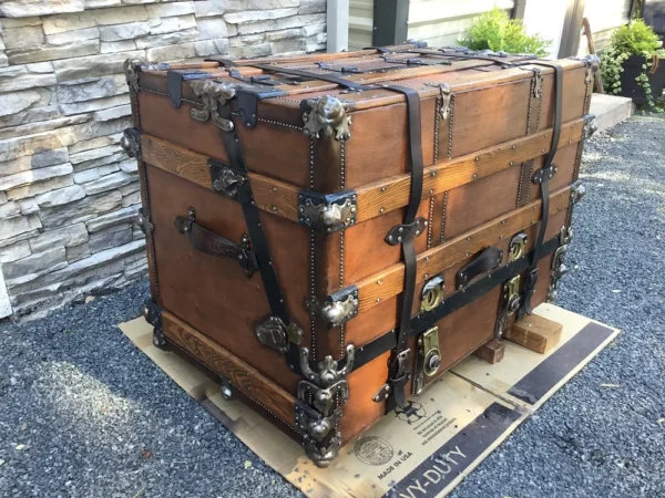Traveling chest of drawers overseas trunk (cir.1890's)
