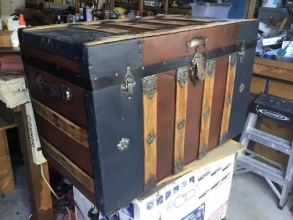 1870's Peacock Trunk - Image 2